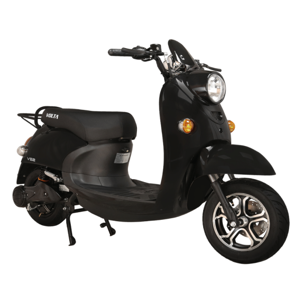 VS2 ELEKTRO-ROLLER 2-RAD 45KM/H, Schwarz, Rot, Weiß